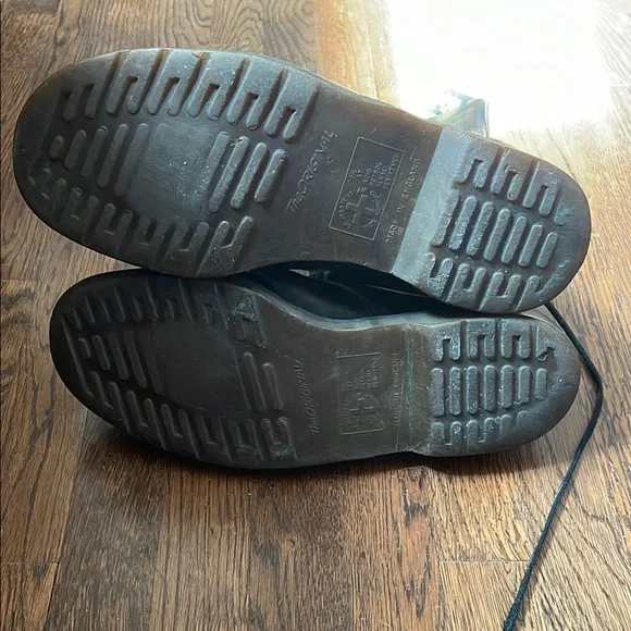 Vintage dr martens 14 hole doc boots, black, size 10 - Picture 4 of 16